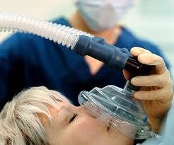 Patient sedated to prepare for dental procedure